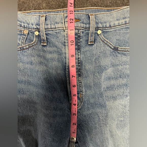 Madewell The Perfect Vintage Jean Striaght Leg Jeans Blue Denim 30 Tall - Picture 8 of 9